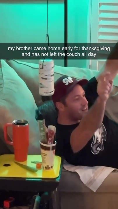 My brother came home early .